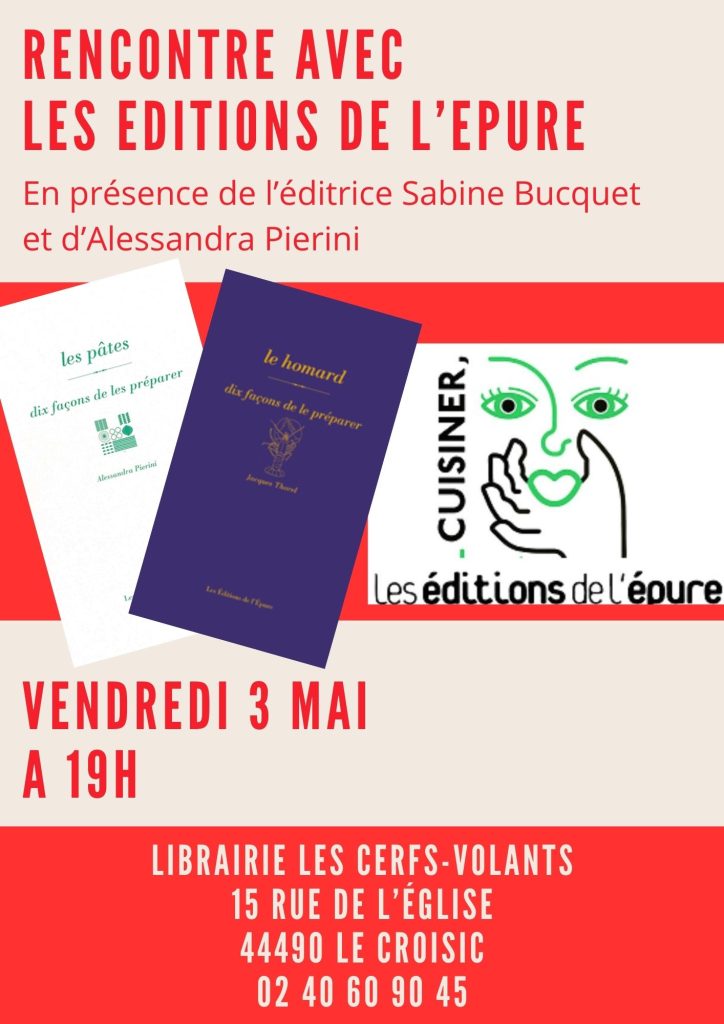Meeting with Editions de l’Epure – 19 p.m.